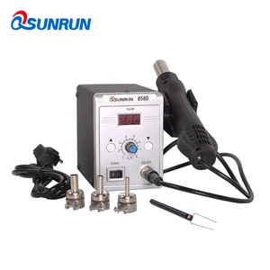 Паяльная станция Qsunrun 858D, паяльная станция BGA с горячим воздухом 700 Вт, светодиодный инструмент для ремонта сварки, цифровая станция для распайки, обновленная модель 858D +