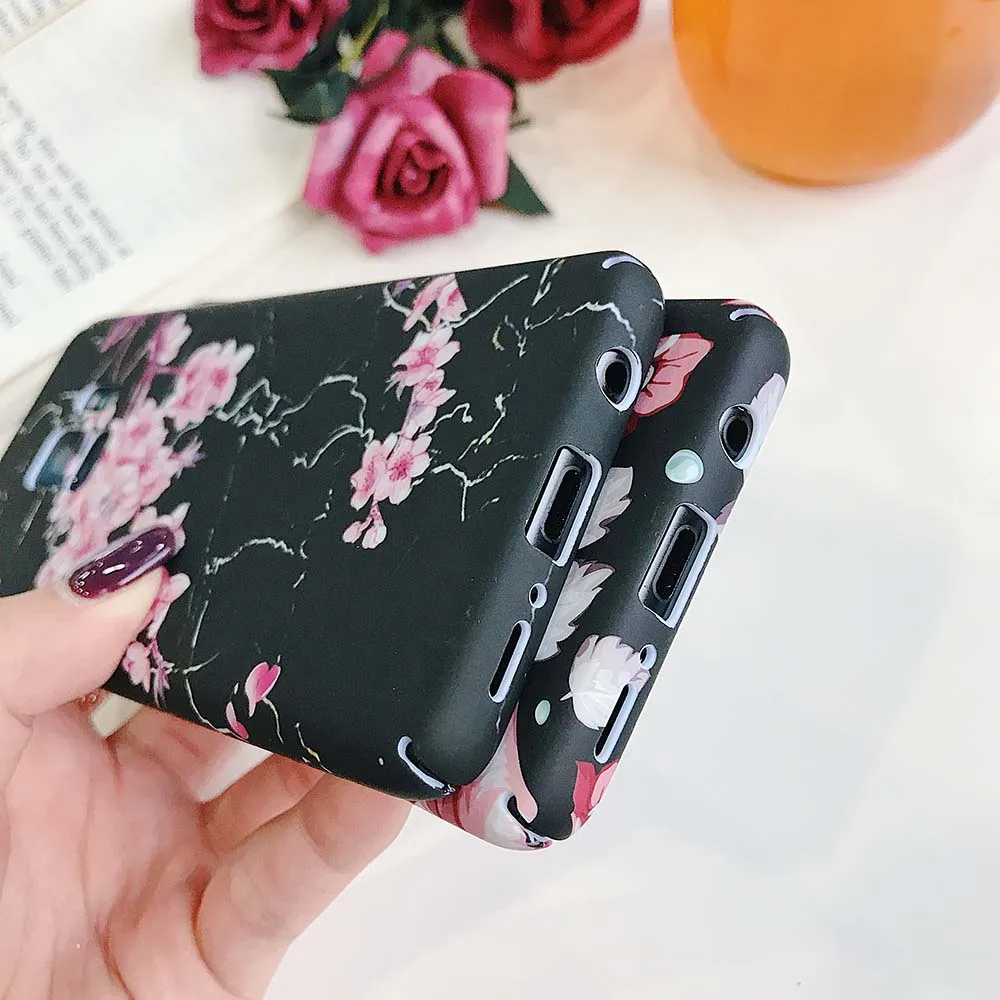 Чехол KISSCASE с цветочным узором для Samsung Galaxy Note 8 9 S8 S9 гладкий матовый Жесткий ПК