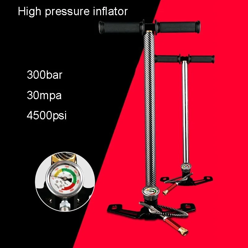Высокая Давление шин воздушный насос 300bar 30mpa 4500psi 3 этап ручной Pcp для