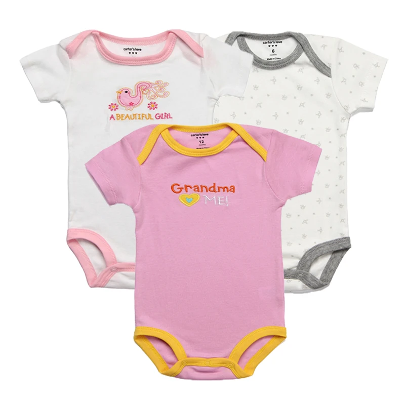 Детский комбинезон из 3 предметов для маленьких мальчиков летний комплект одежды