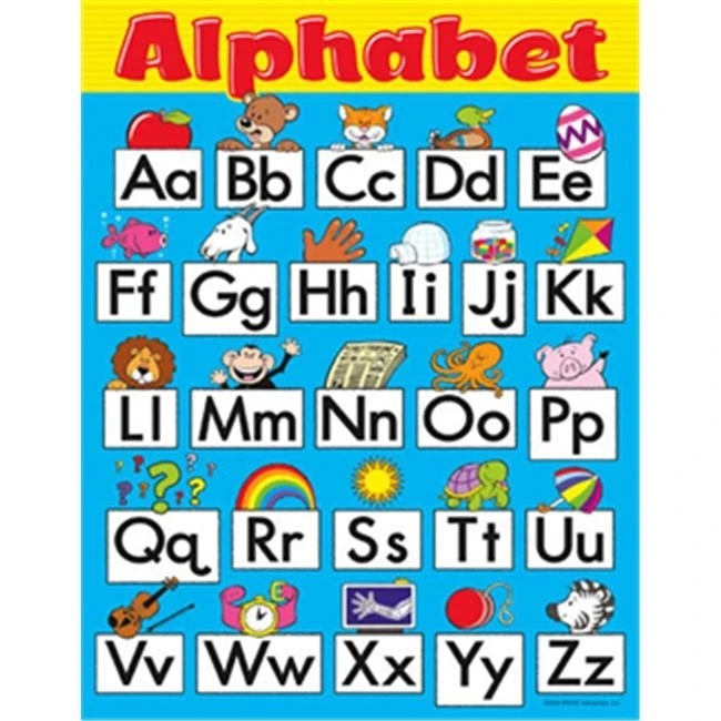 Компания TREND ENTERPRISES INC. T 38157 диаграмма Алфавит весело PRESCHOOL GD 1|Наклейки на стену| |