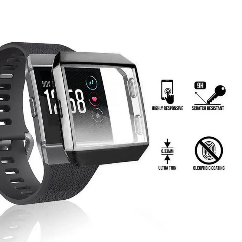 Смарт часы ТПУ защитный чехол для Fitbit ионный силиконовый экран анти осенняя