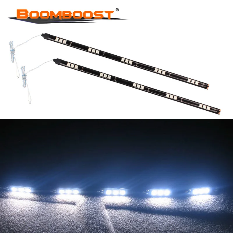 

one pair 12V 1.2W 30cm super bright white flexible Car Light 15SMD LED Running Lights Soft Strips Tape Ribbon Lamp