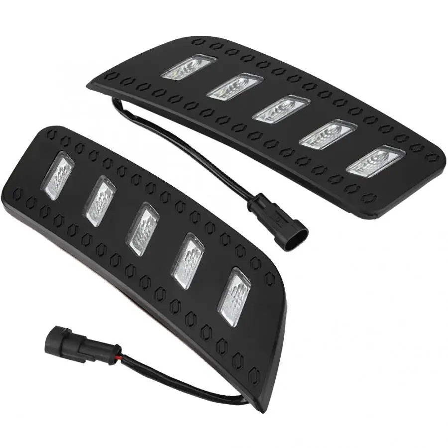 1 Pair Car Daytime Running Light Single Color LED Fog Lamp Cover for Ford Ranger 12-14 general purpose bulb | Автомобили и