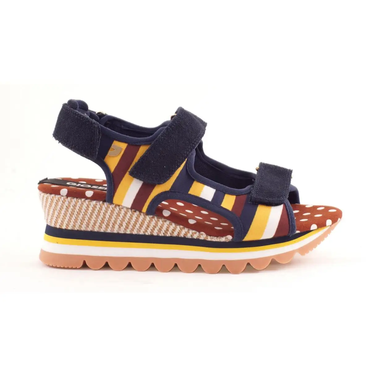 GIOSEPPO WOMAN TEXTILE SANDALS CUNA VILAINE 76575 47660 желтый|Боссоножки и сандалии| |