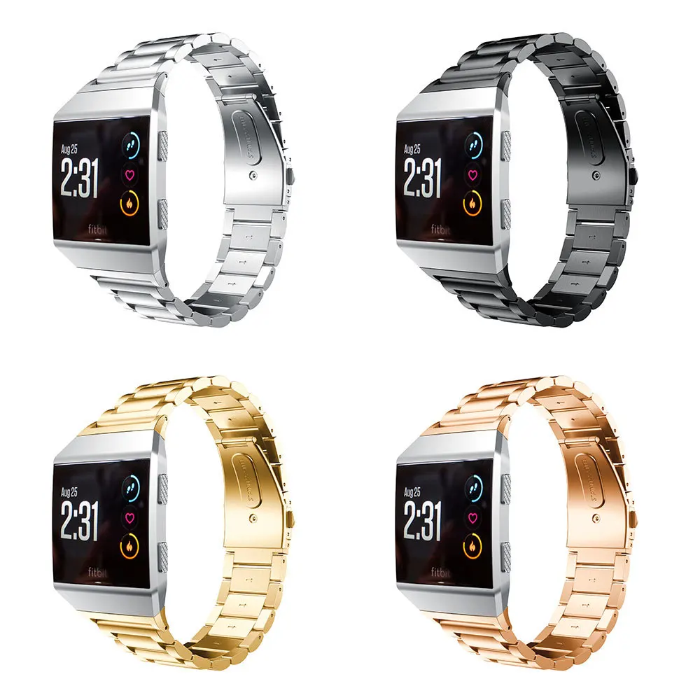 Для Fitbit ионический ремешок из нержавеющей стали 20 мм Smartwatch металлический сменный