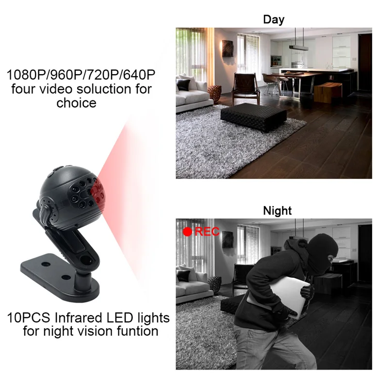 Новая беспроводная мини-камера Full HD 1080p Micro-Cam инфракрасное Обнаружение движения DV