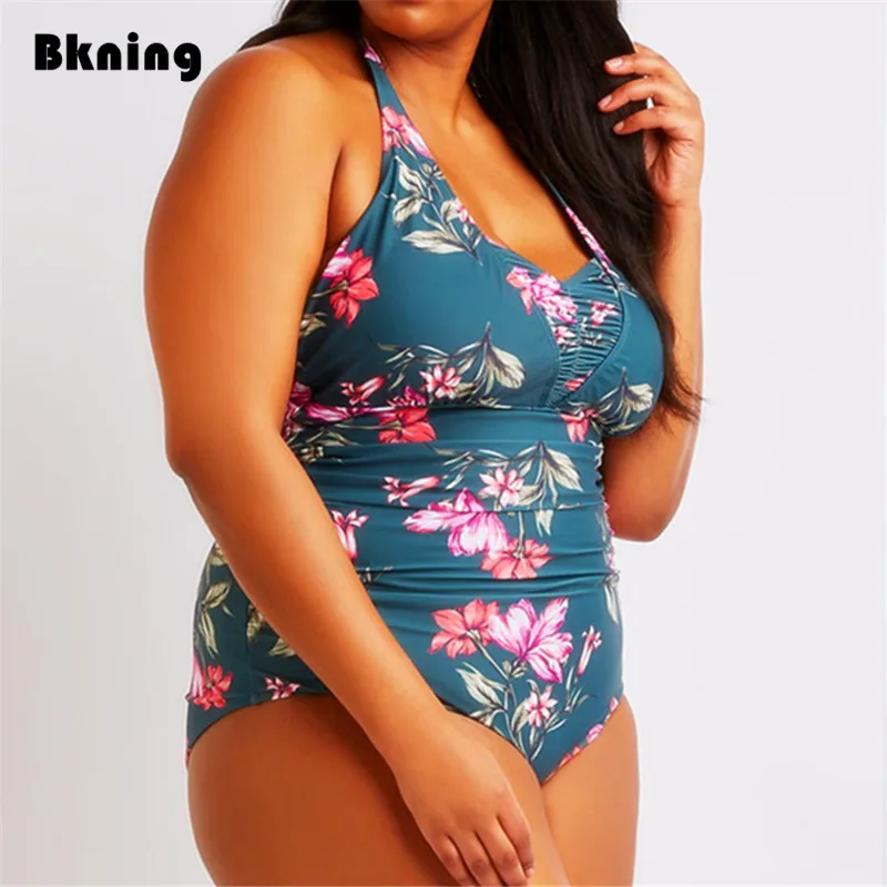 Bkning 4XL Большие размеры одежда для плавания цельные костюмы купальные плюс