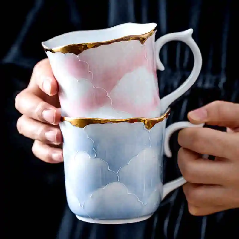 Handmade Ceramic Coffee Mug Japan Style Water Milk Tea Cups Mugs Birthday or Wedding Gift | Дом и сад