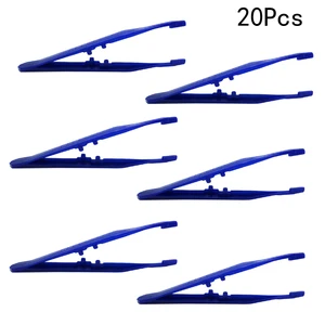 Пинцет медицинский одноразовый, 10,5x2,5x1 см, 20 шт.