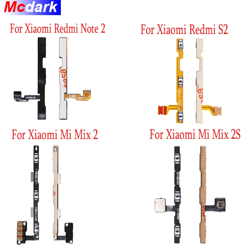 For Xiaomi Mi Mix 2 2S Side Button Flex Cable Power + Volume up/down FPC Wire Redmi Note S2 | Мобильные телефоны и