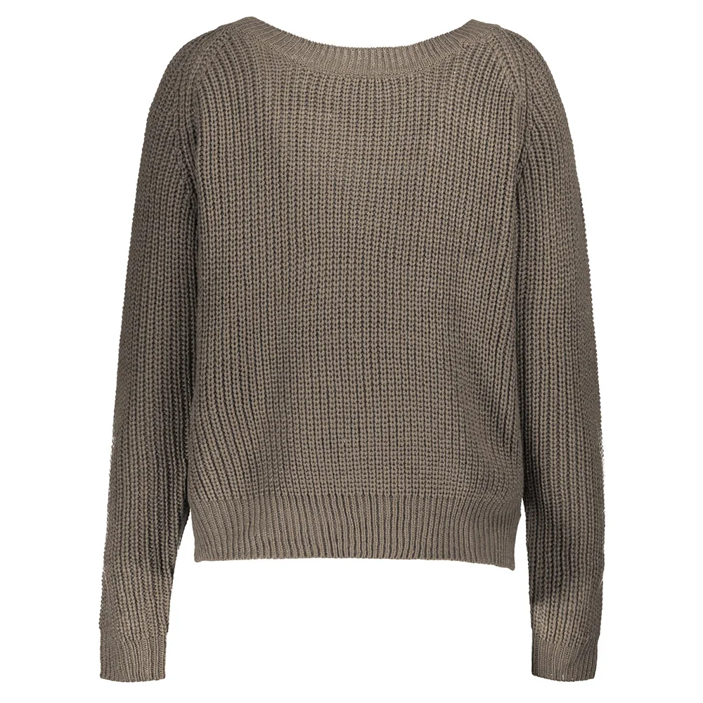 Женский свитер с вырезом-лодочкой весенне-осенний свободный тонкий пуловер в