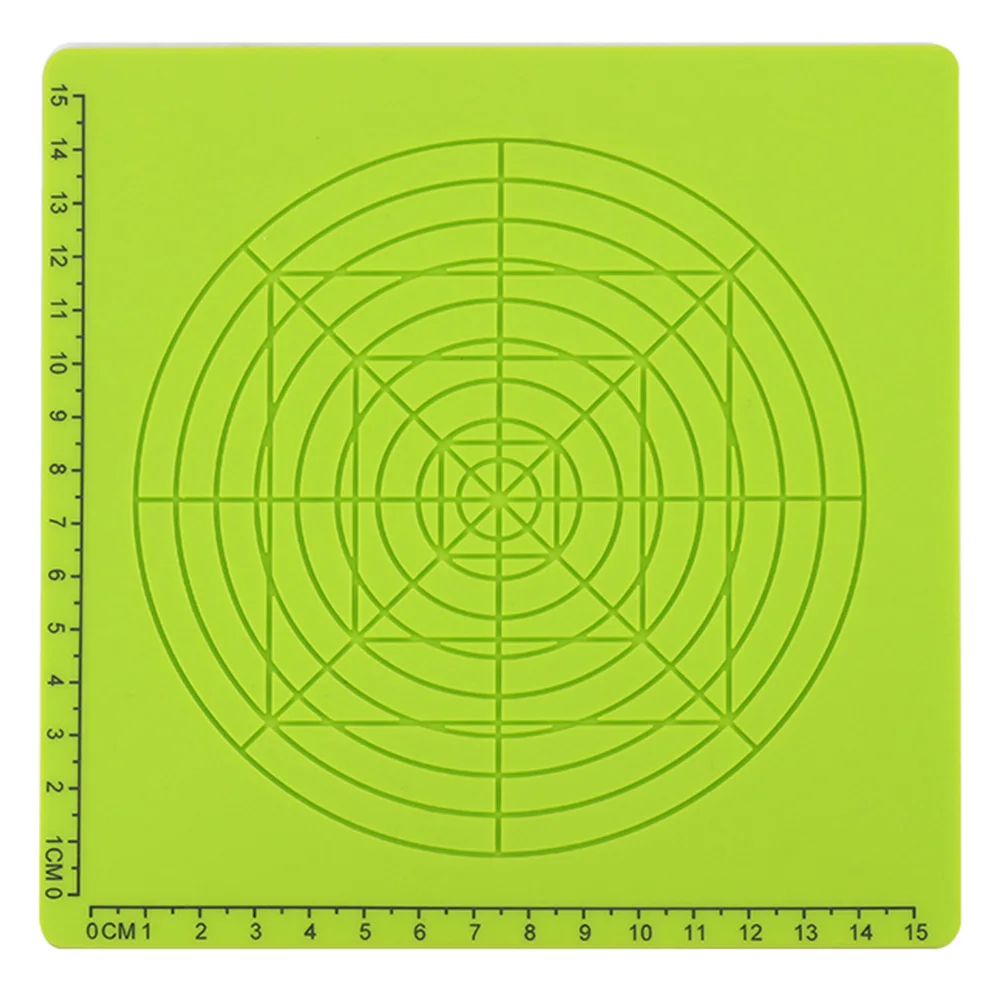 

Silicone Mat 3D Pen Accessory Children Drawing Board Green Template Kids Educational With 2 Finger Caps Tools