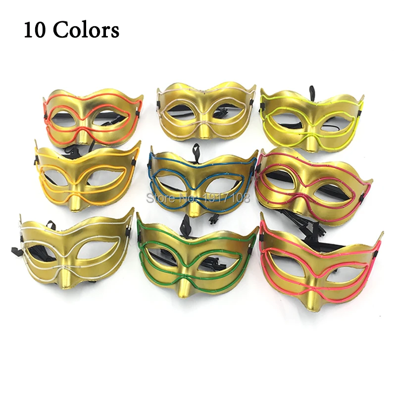Светодиодная маска в форме лисы 10 цветов|gift gifts|fox foxgifts for party |