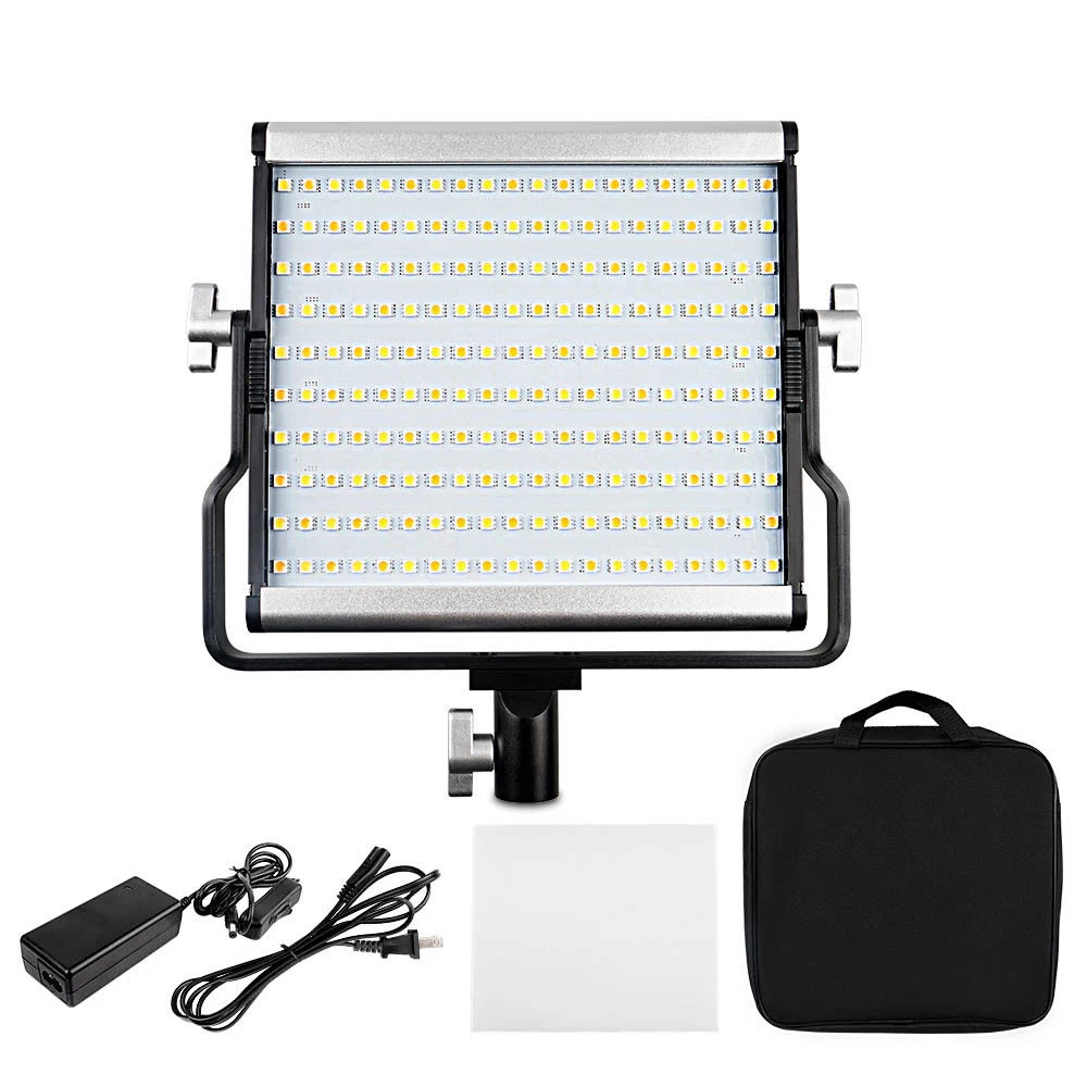 Дешево L4500 двухцветный 3200-5600K 200 LED 1650LM U кронштейн панель видео Фотография свет + сумка комплект для Canon Nikon Sony Pentax SLR камера