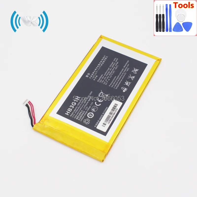 Новинка VK 4100 мАч/3 8 Вт ч 301 В HB3G1 Сменный аккумулятор для Huawei MediaPad S7 301u 302 w 303