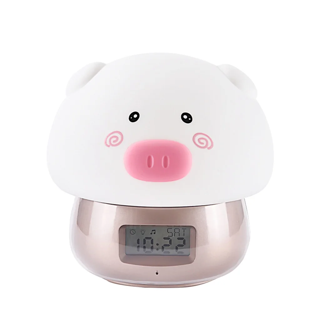 Светодио дный led мягкие милые Pat дети спальня мультфильм свинья запись