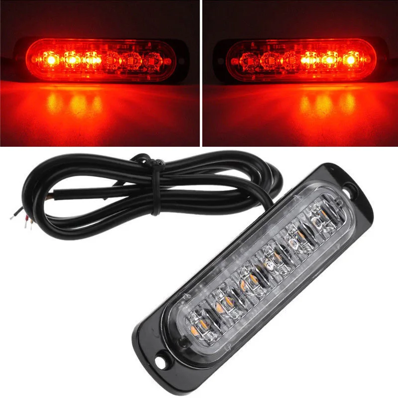 DC 12 ~ 24 V красный светодиодный автомобильный предупредительный маячок аварийная