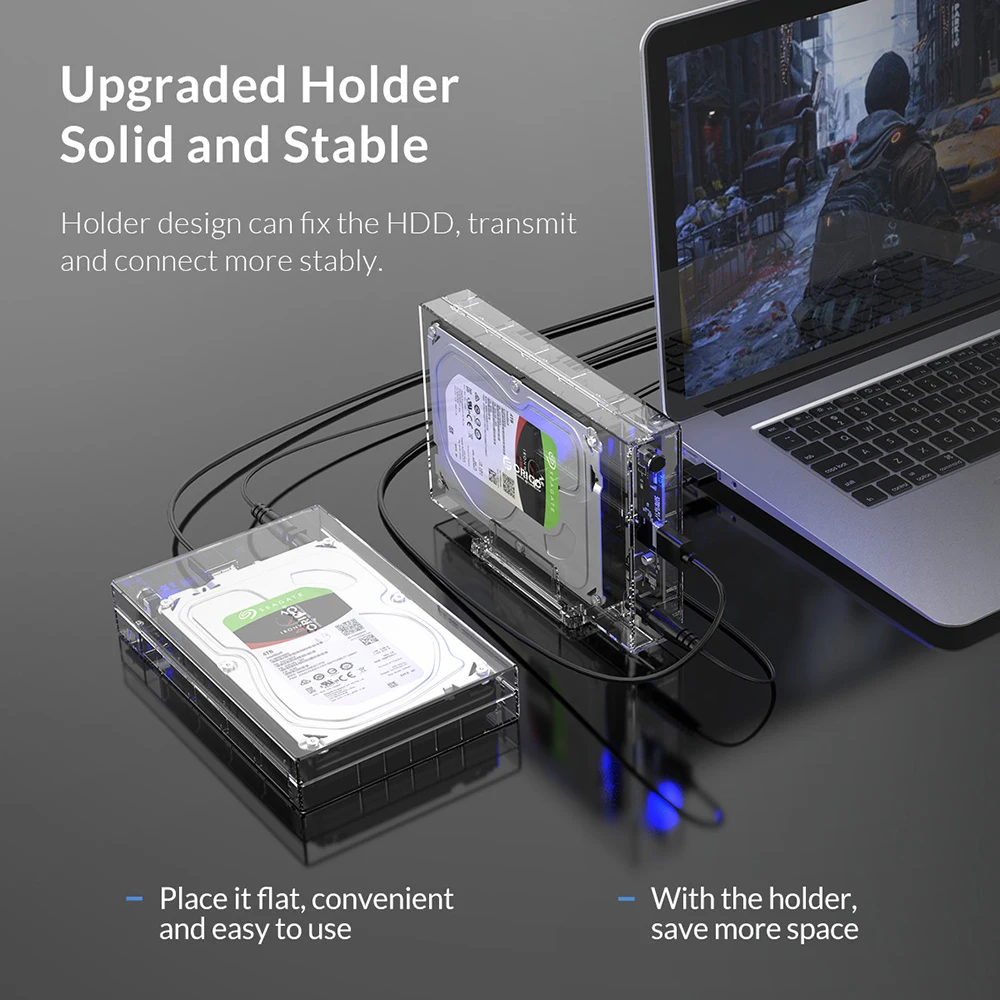 ORICO прозрачный корпус для жесткого диска 3 5 SATA USB3.0 футляр внешнего коробка с