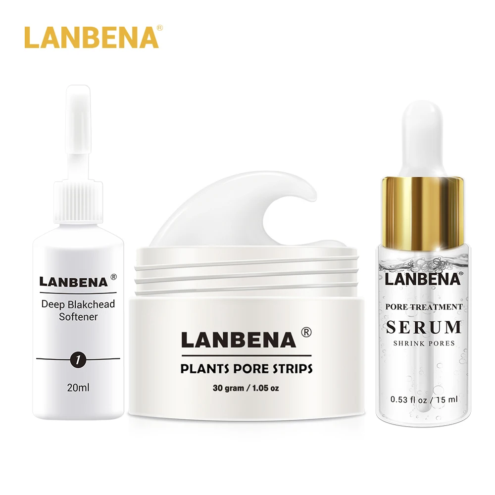 LANBENA растения угрей Remover маска + пор полосы Сущность Черный коллагеновая от маски