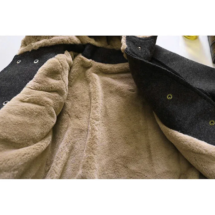 Высококачественная кашемировая куртка для мальчиков модное двубортное