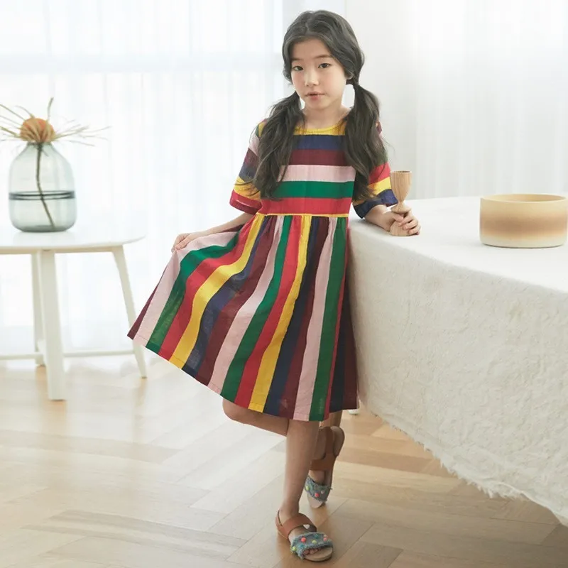 Baby Girl Clothes 2019 Childrens Summer Dresses 100% Cotton Dress Girls Patchwork Party Mother And Daughter | Детская одежда и