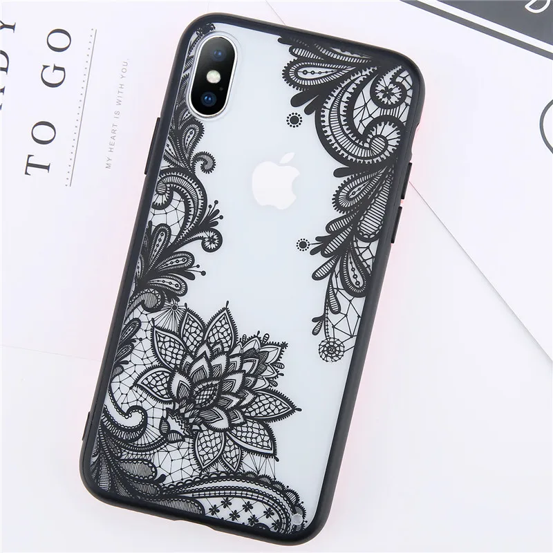 Lovebay чехол цветок для iPhone X 8 7 6 6s плюс 5 5S SE XS MAX XR акриловые 3D мягкий TPU бампер