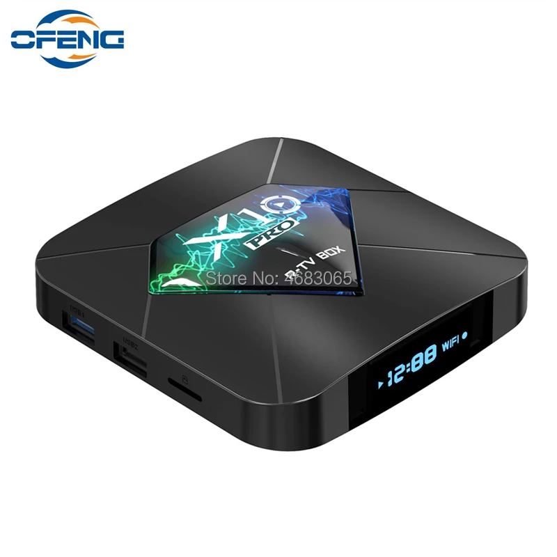 X10 Pro Smart TV Box Android 8 1 Amlogic S905X2 4 Гб RAM 64 ROM 2 4G/5G Dual WiFi USB3.0 BT4.0 поддержка 4K H.265