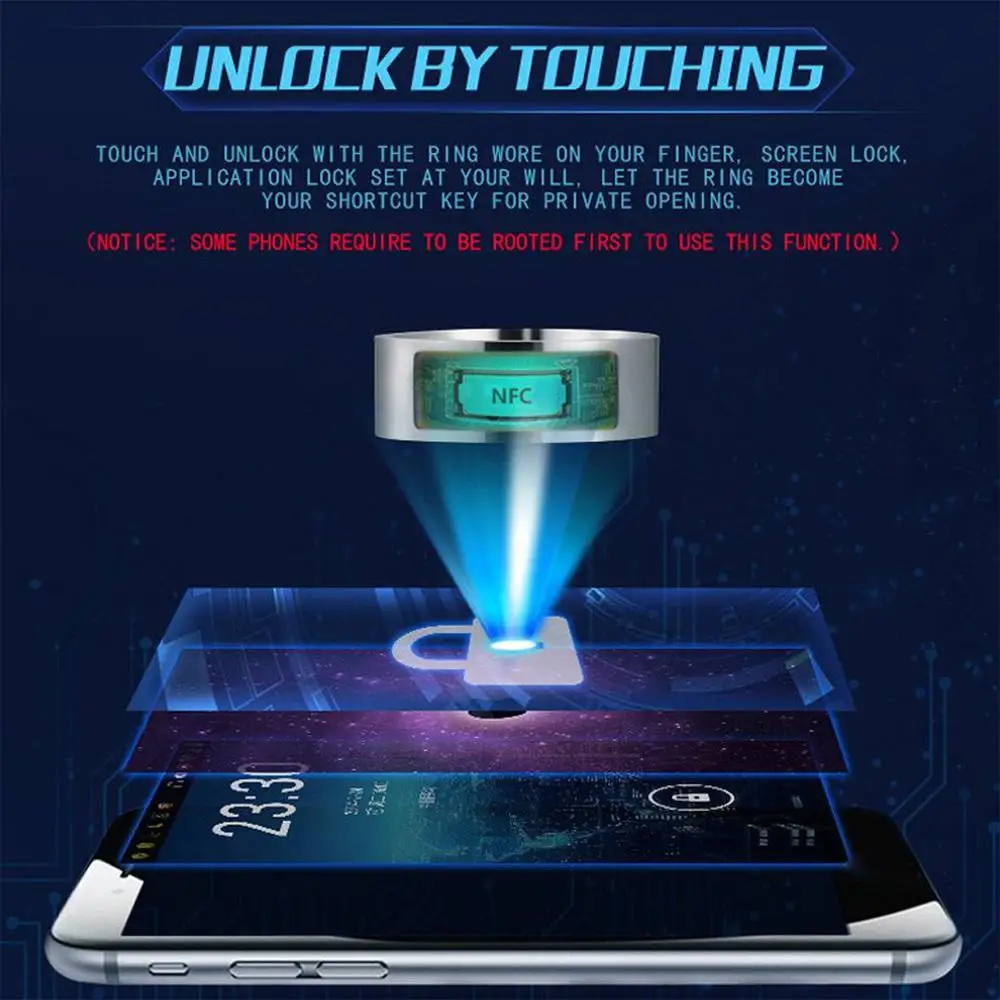 Умные кольца NFC 6 13 ярдов многофункциональное водонепроницаемое умное кольцо
