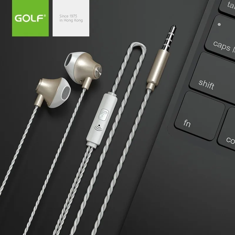 GOLF M17 Stereo Hearphones With Microphone Earbuds In-Ear Headset Bass Sound Music Earphone For Xiaomi Huawei Phone | Электроника
