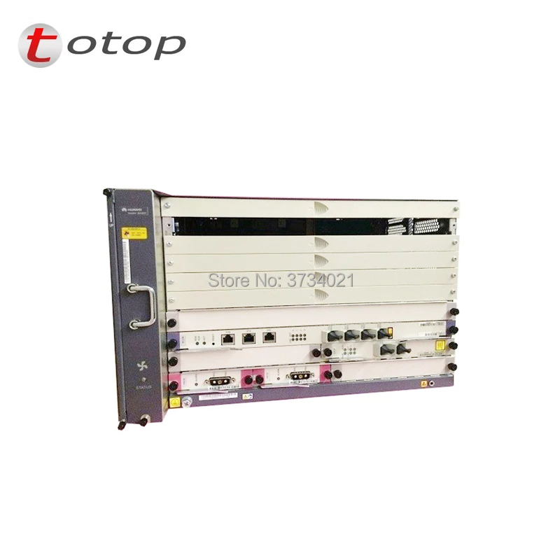 10G OLT Huawei MA5683T GPON шасси с 2xSCUN + 2xPRTE 2x X2CS 1xGPBD C 8 портов оптического терминала линии |