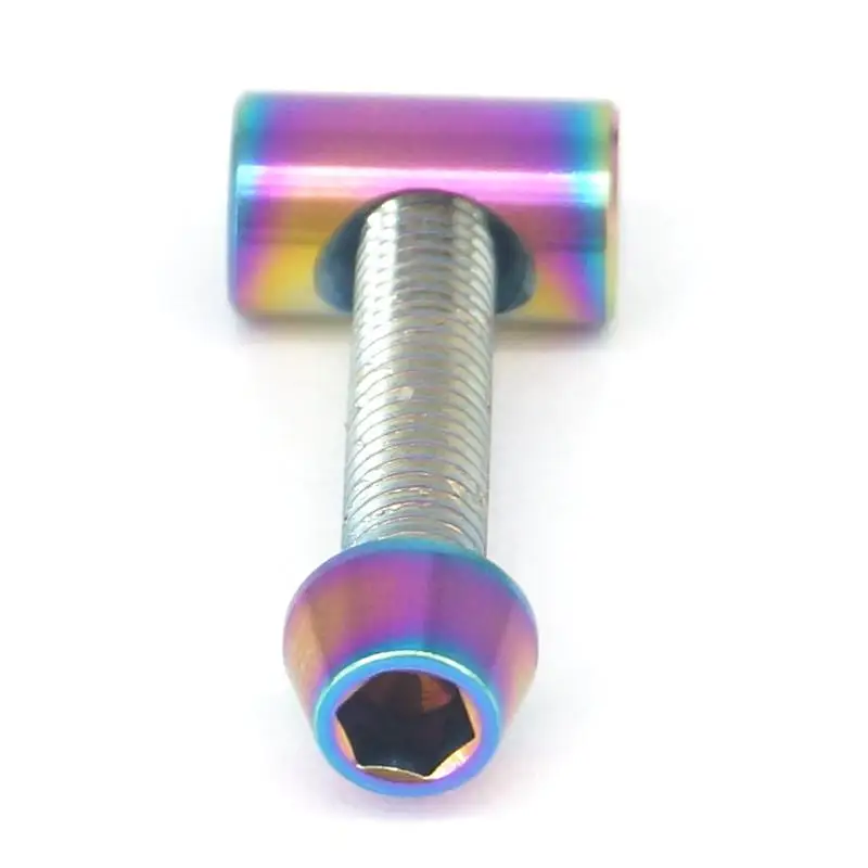 M5x25mm Радуга GR5 титановые болты с корпус гайка для велосипедного сиденья|Винты| |
