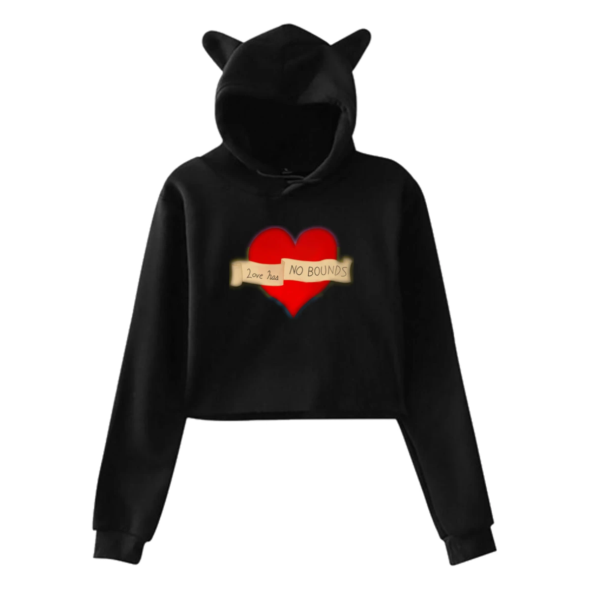 Женская толстовка с капюшоном SAMCUSTOM Pansexual 3D принт кошачьими ушками и длинным