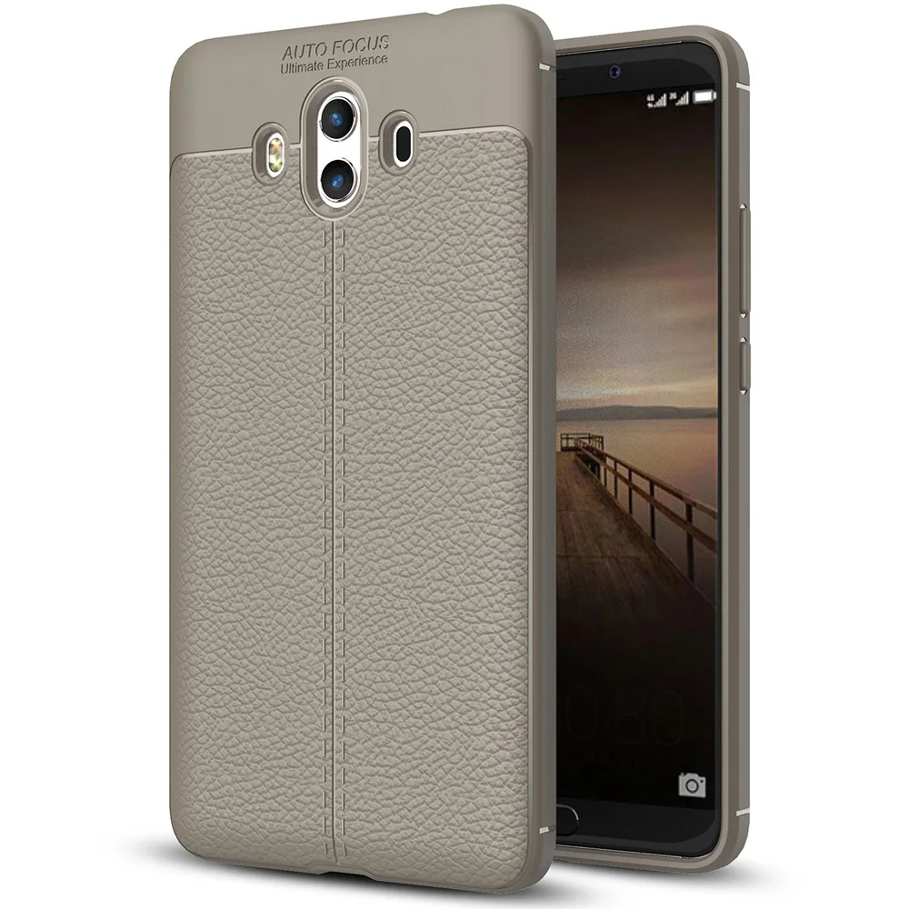 Кожаный чехол ASLING Lichee с узором для Huawei Mate 10|Корпусы и рамки мобильных телефонов| |