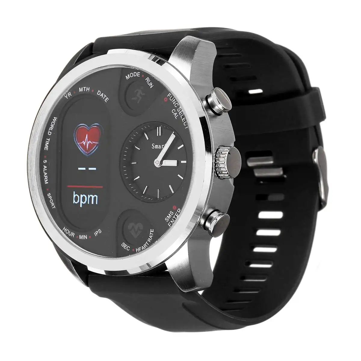 TI3 Smart Watch 0.96&quot OLED Dynamic Color Screen 5ATM Waterproof Heart Rate Blood Pressure Monitor Pedometer Fitness | Электроника