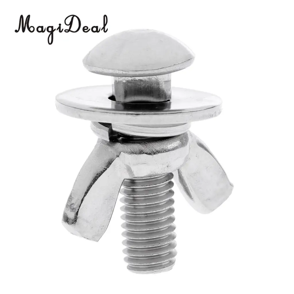 MagiDeal Tech Задняя панель для дайвинга из нержавеющей стали болты с бабочками