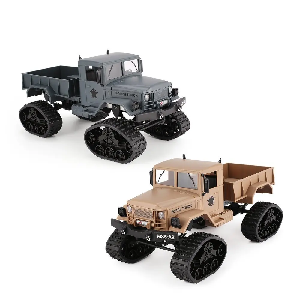 Военный Rc грузовик армейский 2 4 ГГц 1:16 4wd гусеница внедорожный пульт