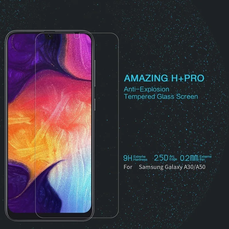 Закаленное стекло для Samsung Galaxy A30 NILLKIN Amazing H + Pro 0 2 мм защита экрана от взрыва A50