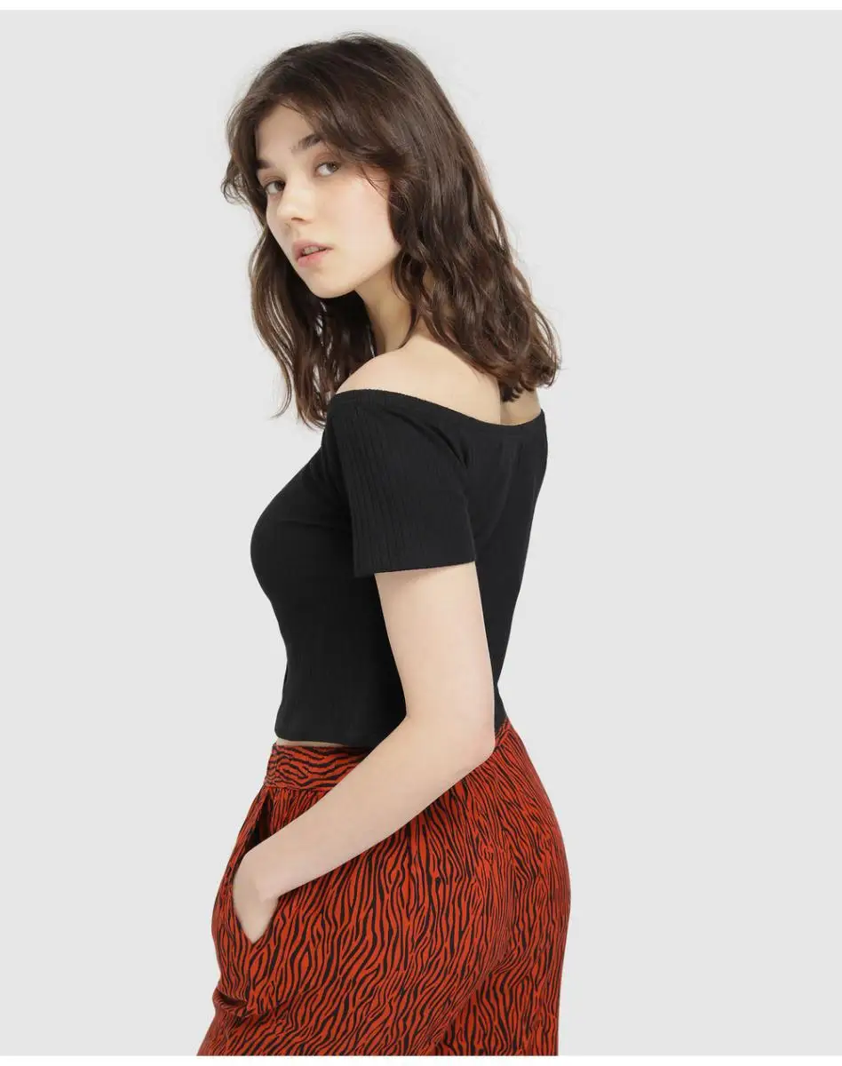 Топ женские ребристые манжеты с пуговицами |