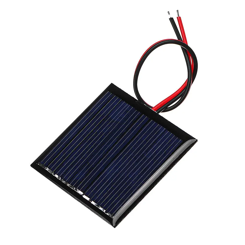 CLAITE Solar Panel DIY 0.25W 5V 45*45mm with Wire Mini Polysilicon Silicon Epoxy board Battery Powered Models High Quality | Электроника