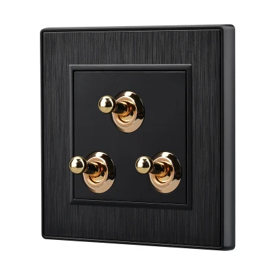 Античный Черный Настенный Выключатель 86 типа ретро переключатель 1 GANG 2 3 4 way 10A 110V