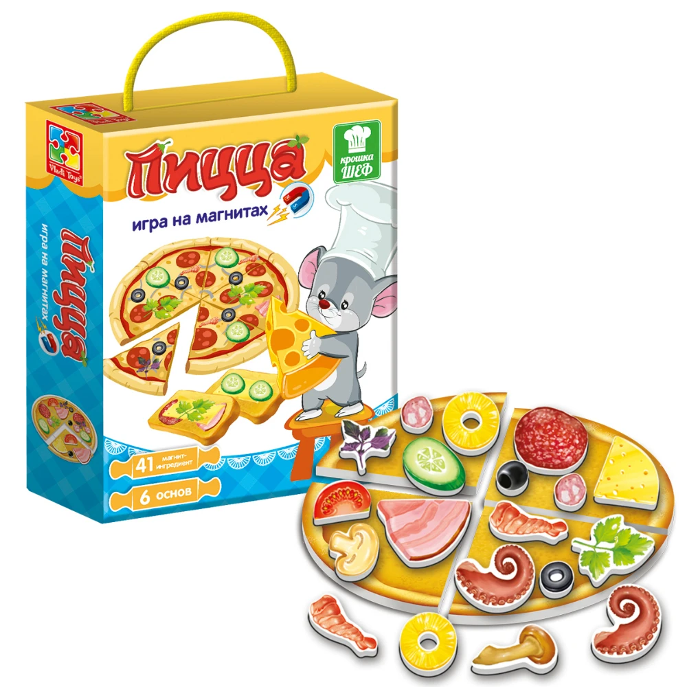 Игра магнитная Vladi Toys Крошка Шеф &quotПицца&quot | Игрушки и хобби