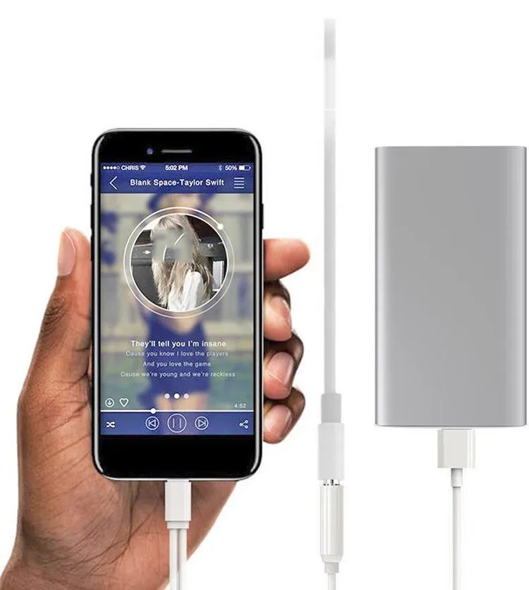 Lism Audio Splitter Adapter Line Charge Hear Song Two-in-one For Iphone7 IPhone Ios 10.2/10.3 Lightning Cable Connector | Электроника