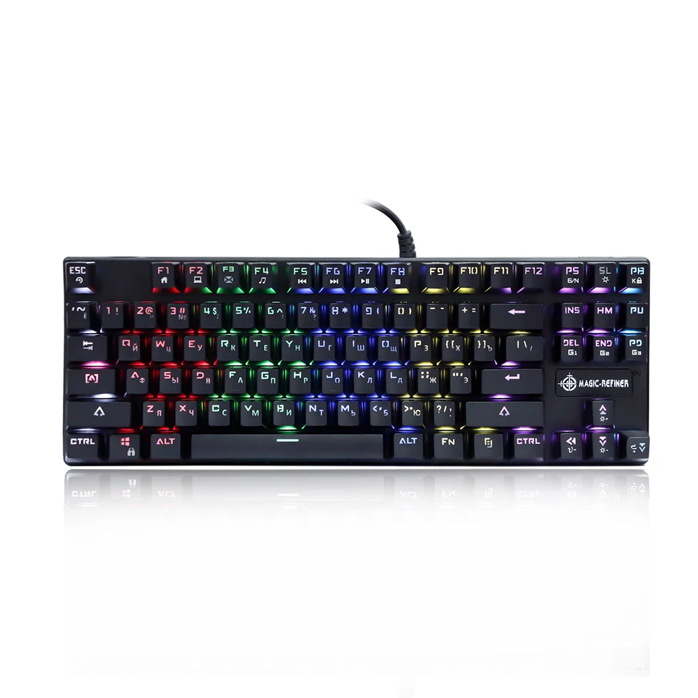 Механическая игровая клавиатура Magic Refiner 1506 русская версия USB Проводная подсветка