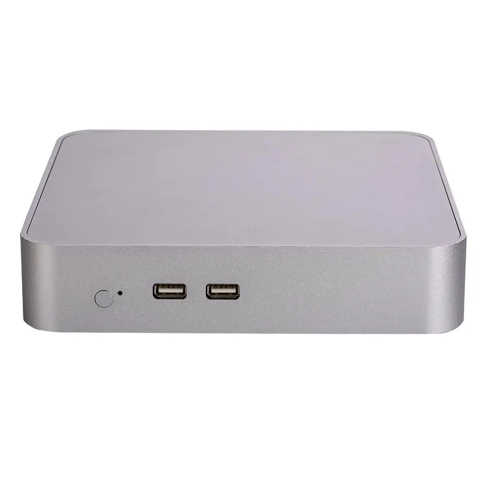 Вентилятор мини ПК Intel Core I5 6300HQ Windows 10/Ubuntu Silve [HUNSN BA03L] (WiFi/1HD1. 4/1DP1. 2/1VGA/4USB3. 0/2USB2. 0/1LAN) -