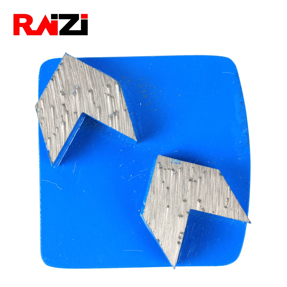 

Raizi 2 arrow segments Diamond Grinding Plate Metal Segment Tools Grit 30 Medium Bond Scrapers For Concrete Floor