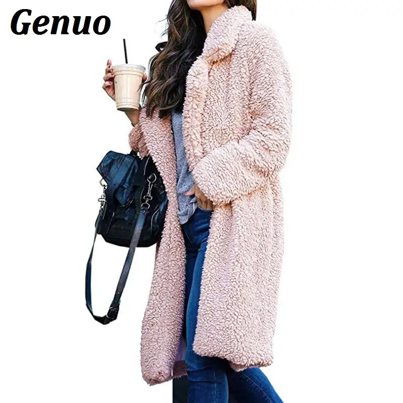 Натуральное зимнее теплое пальто из искусственного меха Женская куртка ягненка