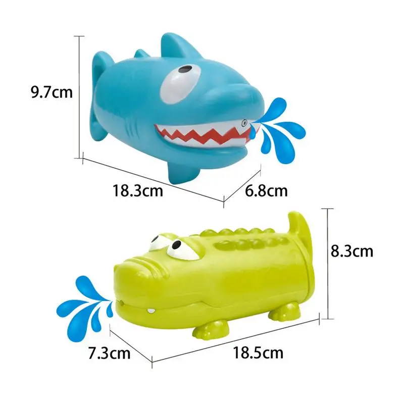 

Children's Pumping Water Cannon Toy Crocodile Shark Shape Summer Beach Outdoor Swimming Pool Game Playing Water Toys for Boy Gir