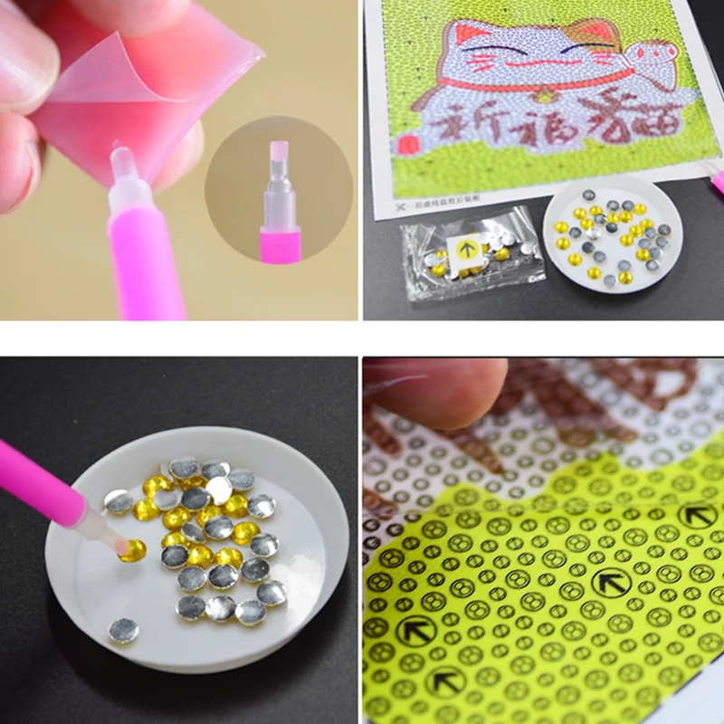 Полный Круглый Алмаз 5D Diy бриллиант картина мультфильм животных высокого