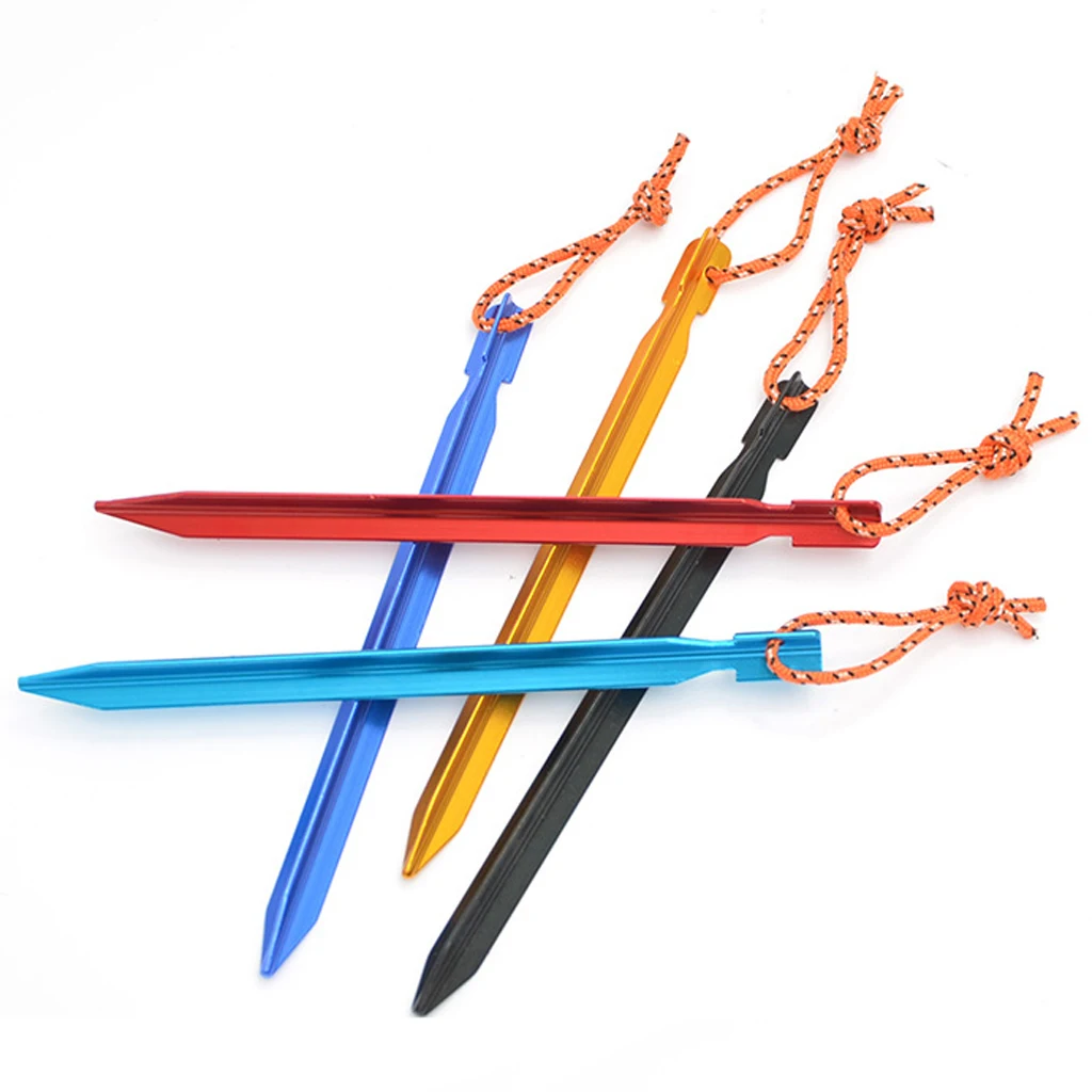 5Pcs Ultralight Triangle Tent Stakes Ground Nails Camping Hiking Pegs |